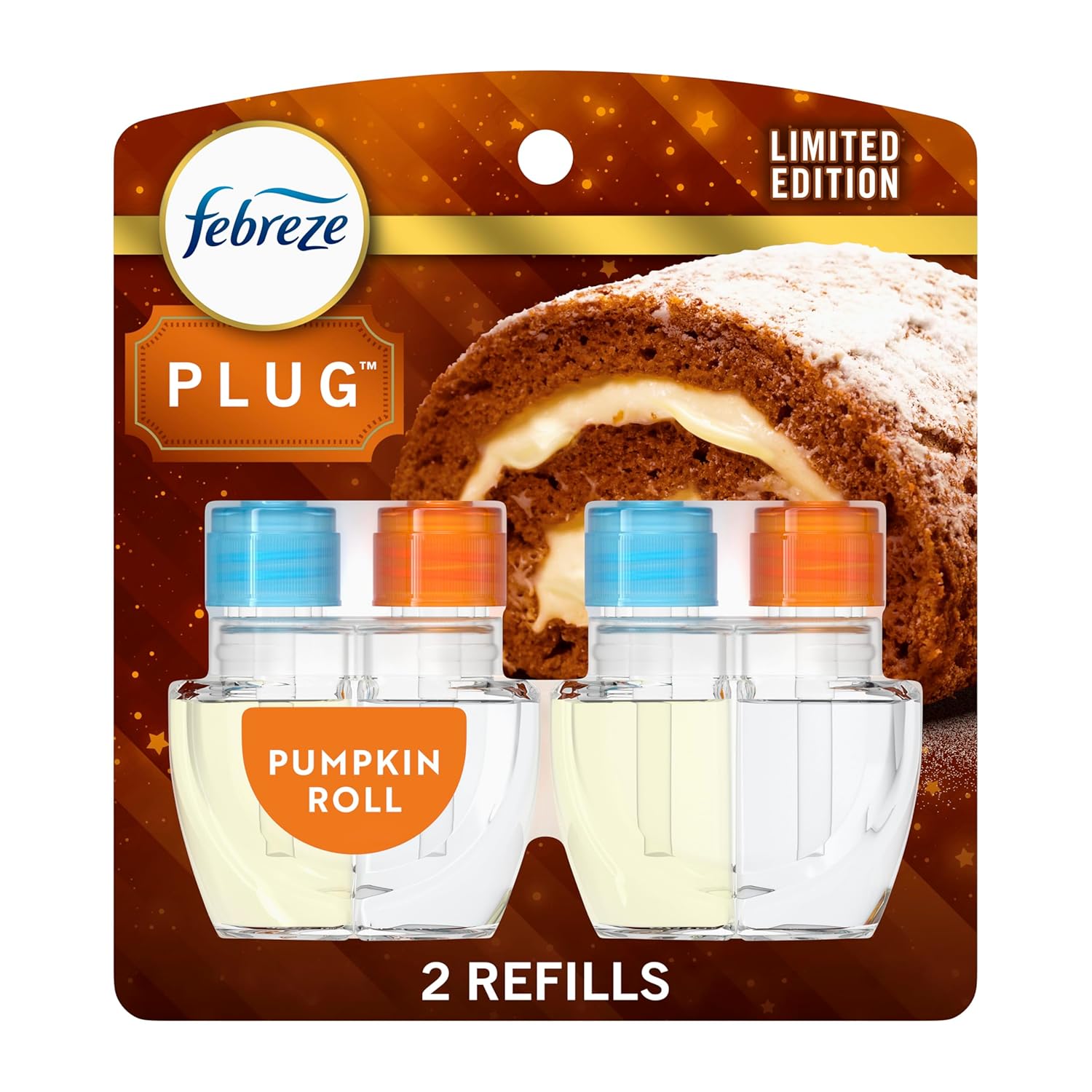 Febreze Plug In Air Freshener Odor-Fighting Scented Oil Refill Air Fresheners for Home and Bathroom and Kitchen Long