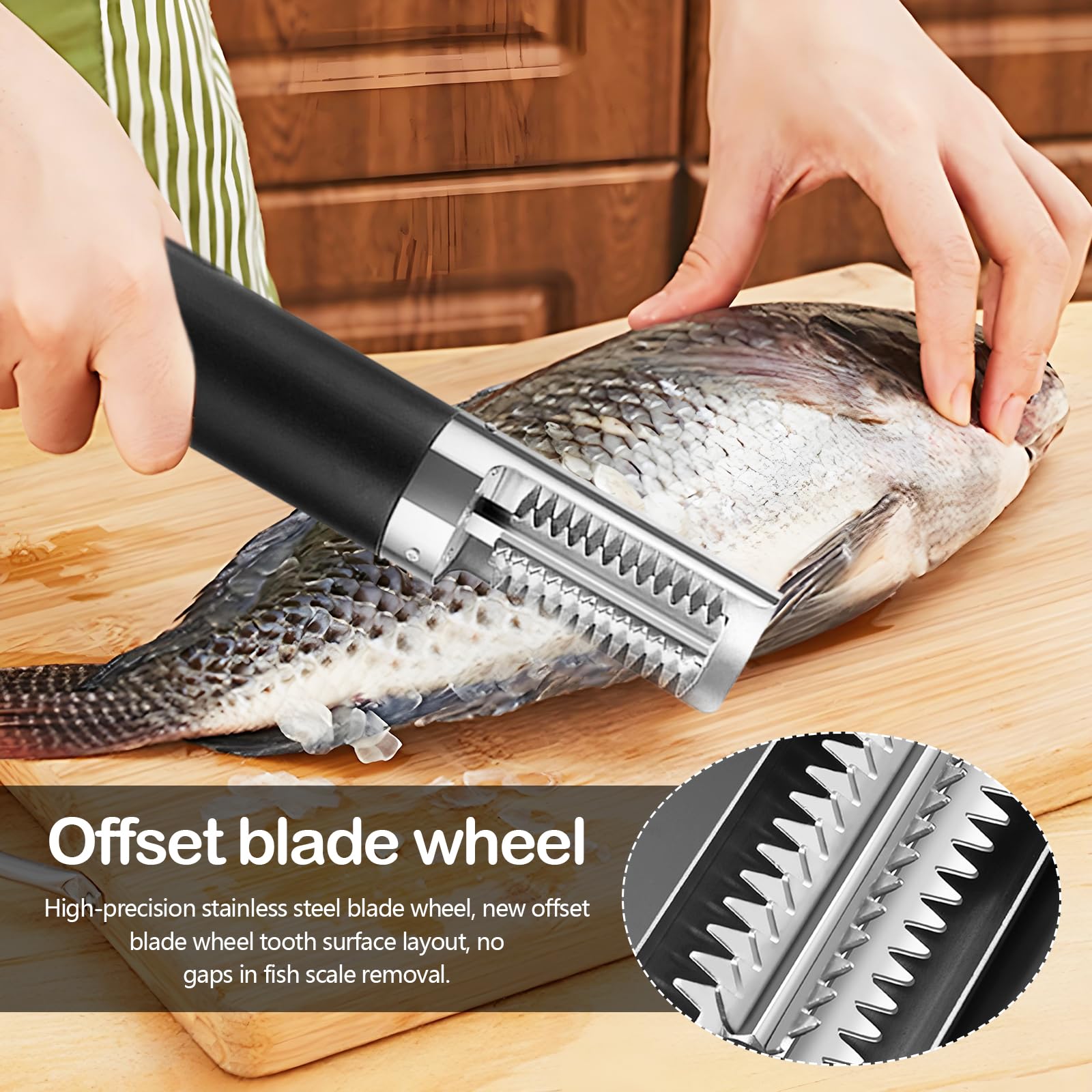 éCailleur à Poisson,125w 3000mah éCailleur à Poisson éLectrique Nettoyeur D'éCailleurs à Poisson éTanche Acier Inoxydable Avec Housse Protection éCailleur Pour Poissonneries Restaurants Cuisines