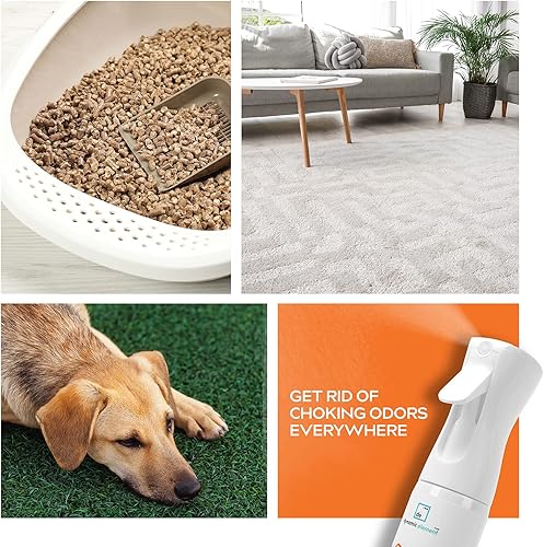 Miniatura 6 de Spray eliminador de olores de mascotas sin perfume Spray a base de minerales para combatir la orina de gato, caja de arena y olores de ropa de cama