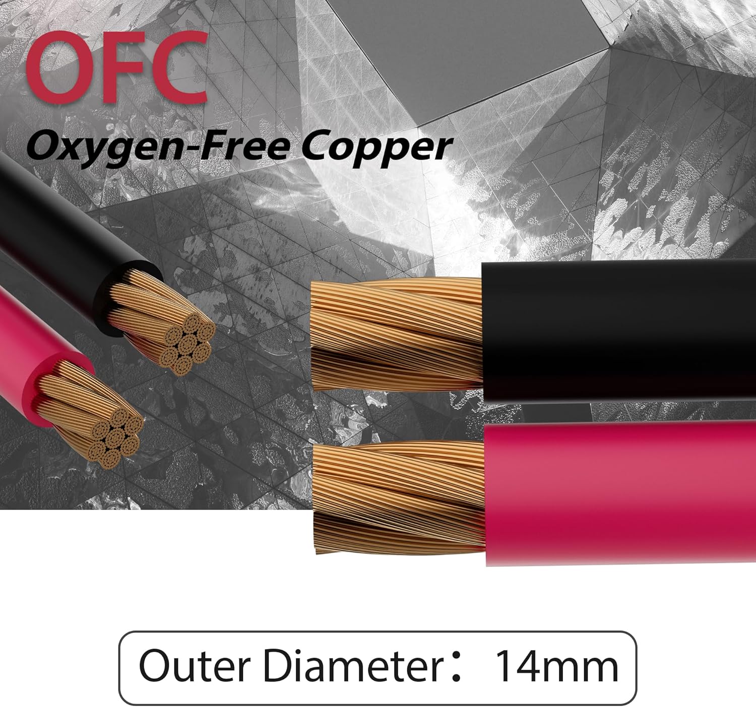 Big 3 Complete Upgrade Electrical Wiring Kit, True Spec 1/0 Gauge OFC Pure Copper Battery Cable, Primary Automotive Wire, Car Amplifier Power & Ground Cable Kit, Car Audio Speaker Systems, UL Listed