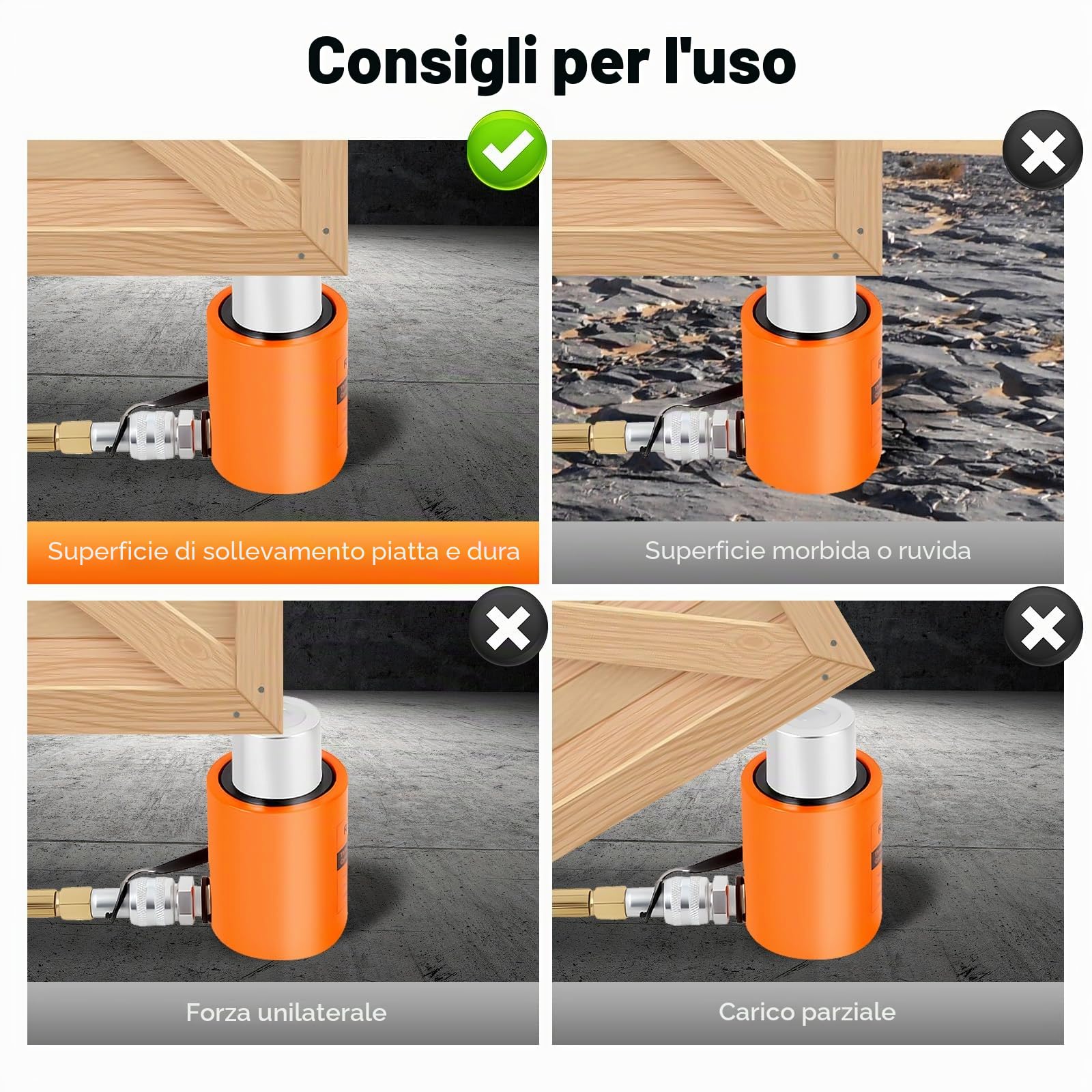 Pompa idraulica manuale da 20 tonnellate, cilindro idraulico da 50 mm con pompa e tubo da 1 m, Pompa idraulica manuale per cilindro di pressione per richtsatz, utensili idraulici, presse