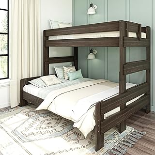 12 Boys Bunkbed Bedroom Ideas for Fun Practical Shared Spaces 90 Max & Lily Bunk Bed, Twin XL-Over-Queen Bed Frame For Kids, Solid Wood B...
