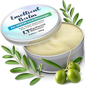 Myofascial Releaser Massage Tools Emollient Balm - Natural Essential Massage Oil - Myofascial Release Tool Massage Cream for Massage Therapy, IASTM Tool Muscle Rub Ultra Strength, Gua Sha Tool Partner