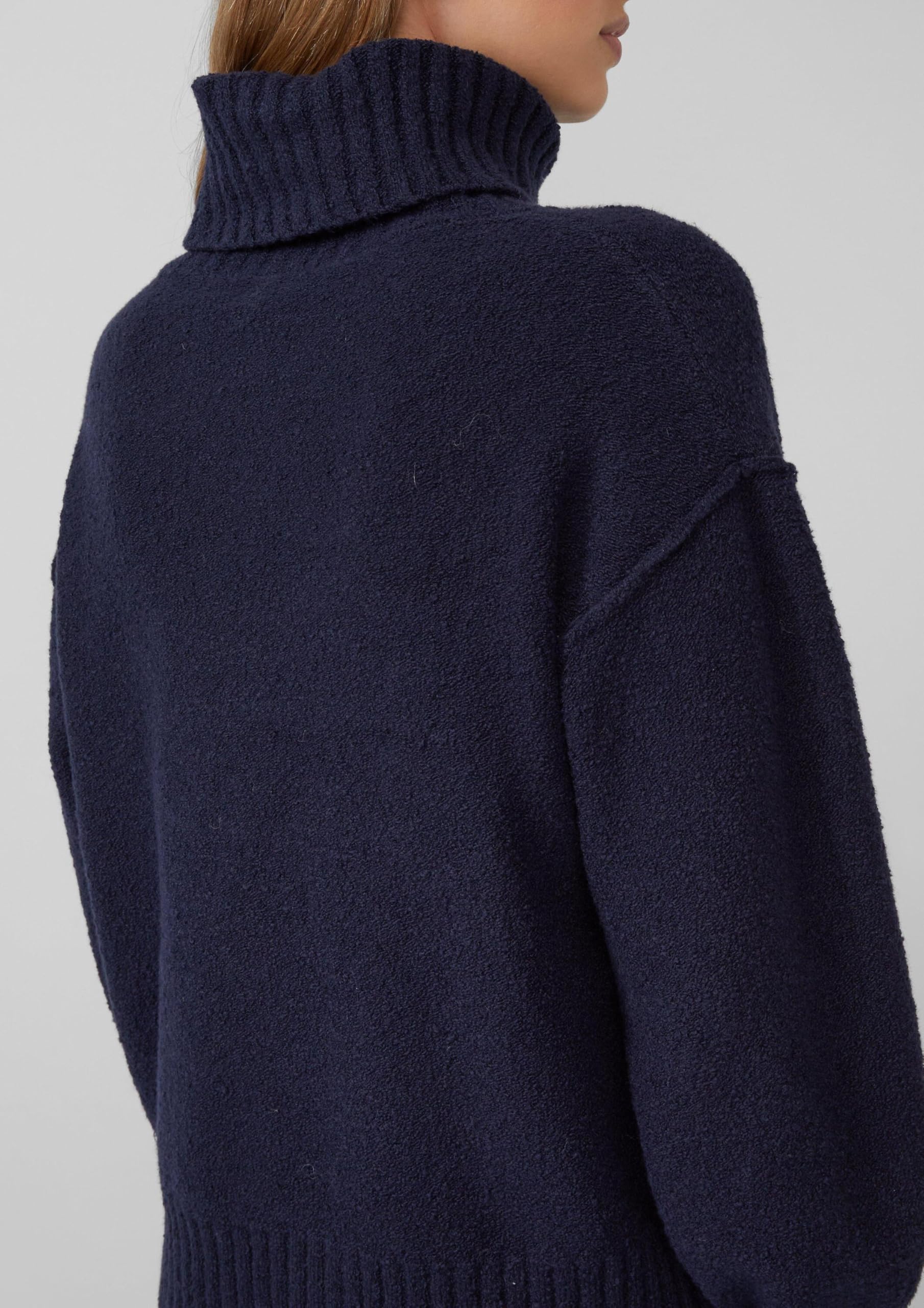 s.Oliver Kuscheliger Strickpullover mit breitem Rollkragen