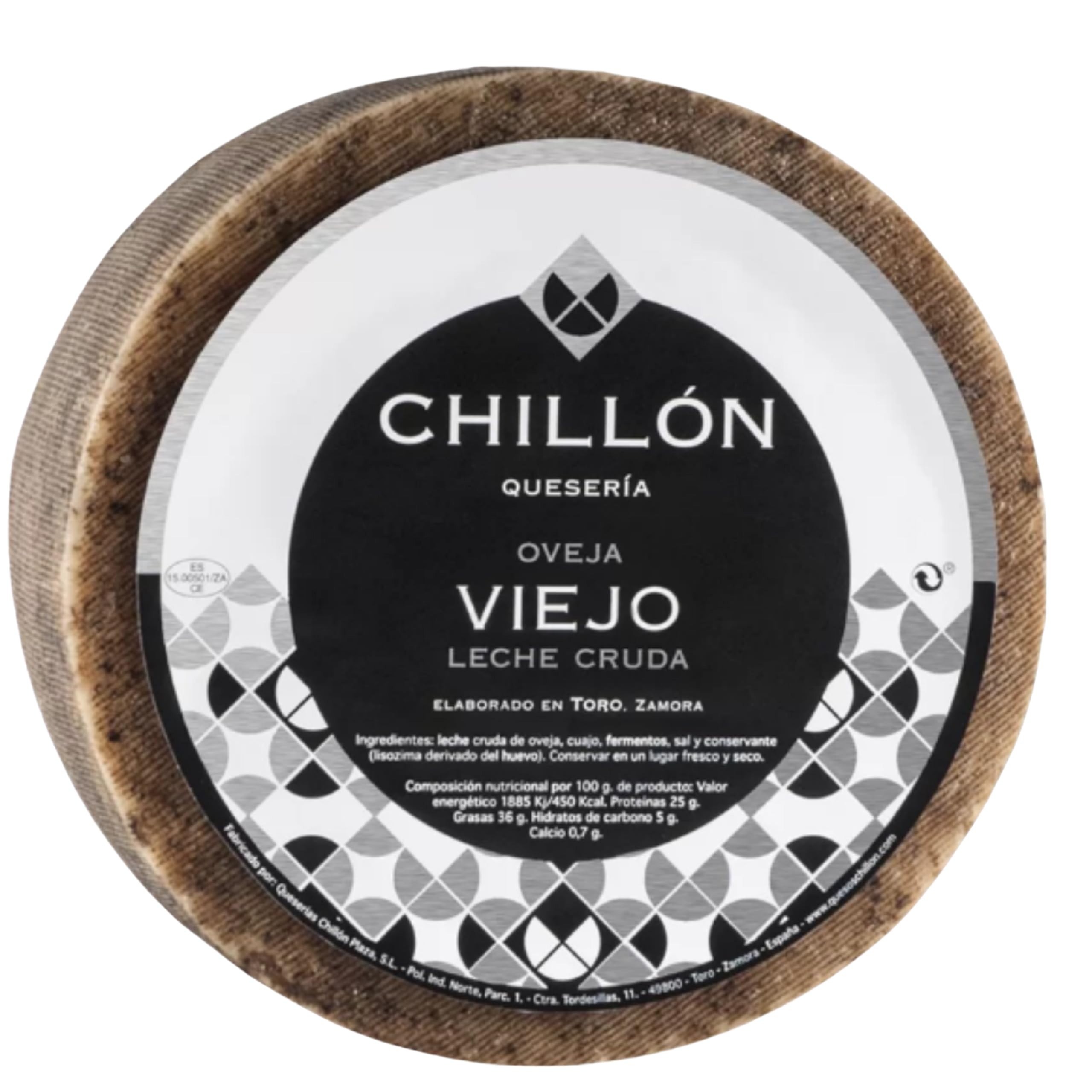 QUESO DE LECHE CRUDA DE OVEJA VIEJO CURADO ARTESANO "CHILLON" sabor persistente sin ser agresivo en el paladar.