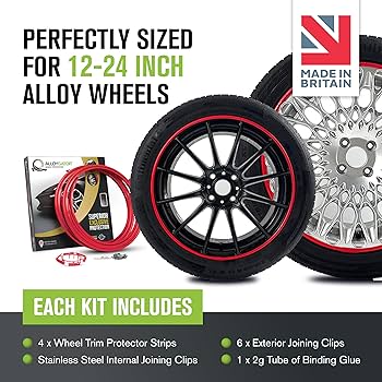 Amazon.com: AlloyGator Red Rim Protector for Car Wheels