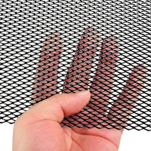 Miniatura 33 de AggAuto Malla universal para parrilla de automóvil de 40 x 13 pulgadas, de acero inoxidable revestido de cloruro de polivinilo, rejilla