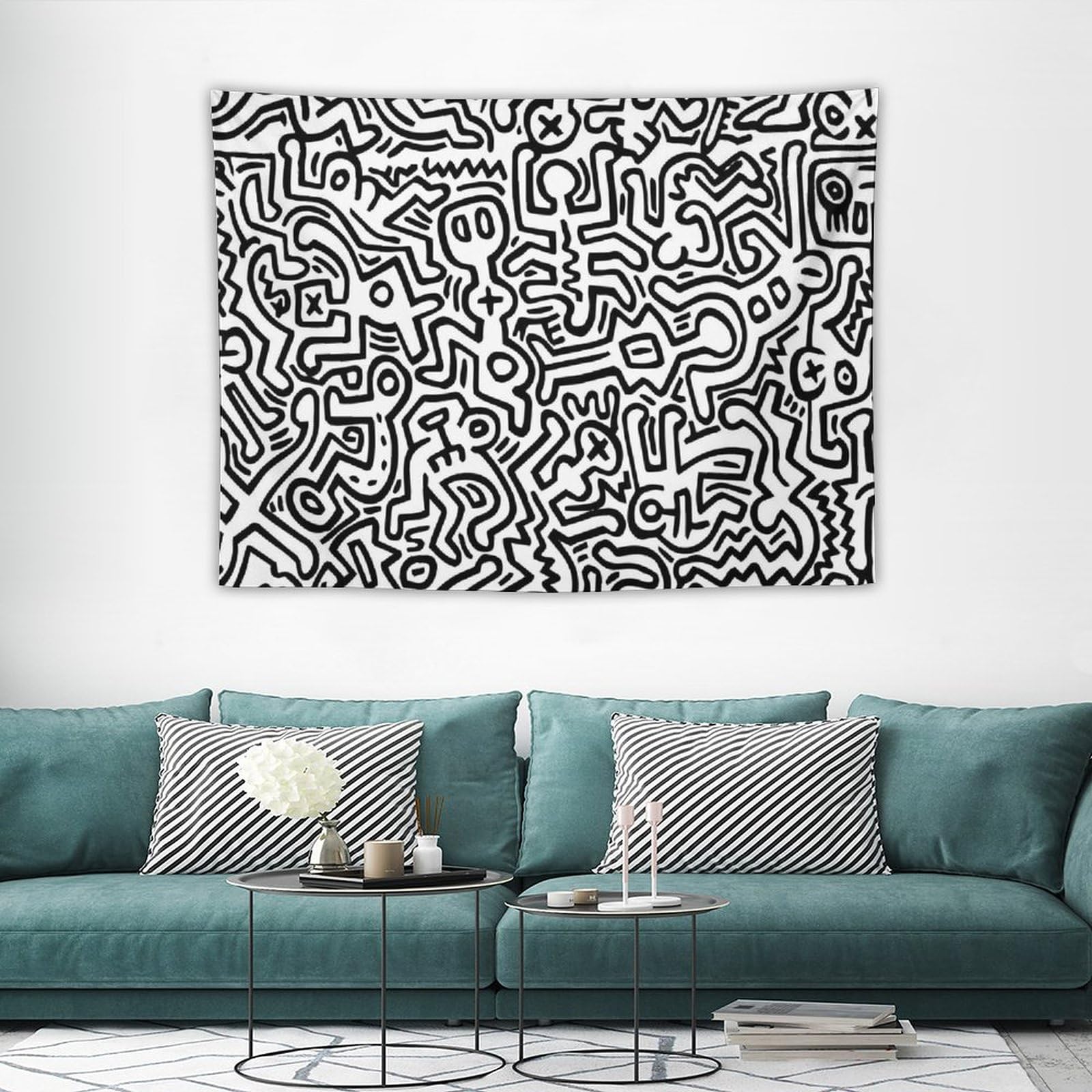 タオル・バス用品 キースヘリング Keith Haring ウォールデコ シャワー