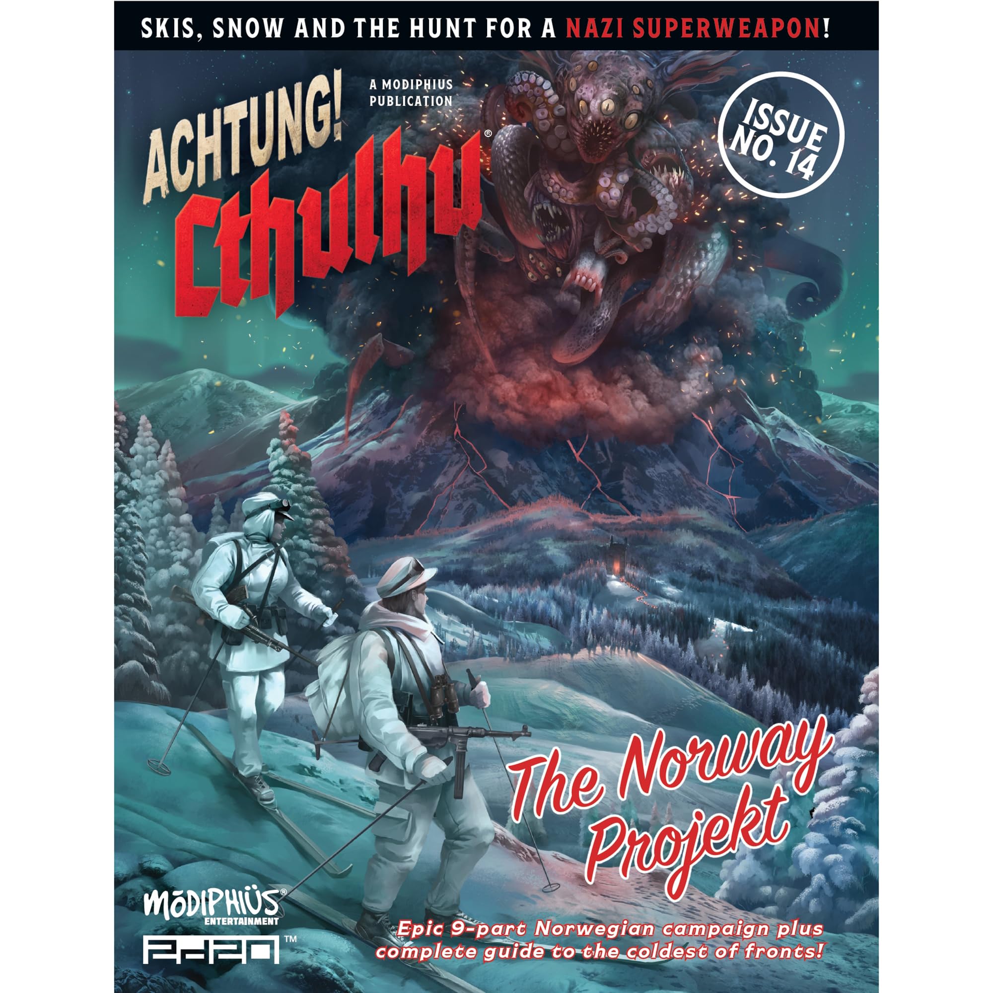 Modiphius Entertainment: Achtung! Cthulhu - The Norway Projekt - Libro di giochi di ruolo con copertina rigida supplementare, campagna in 3 parti, nuovo culto e contenuti, Atomic Horror