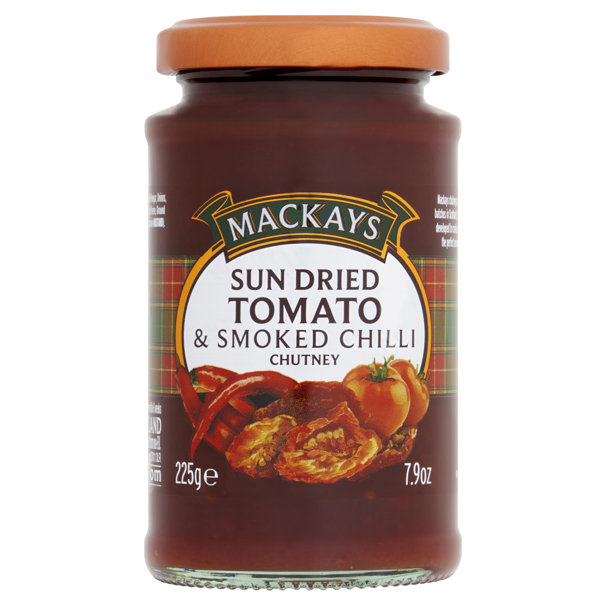 Mackays Chutney De Tomates Secos Y Chile Ahumado 225 Gr