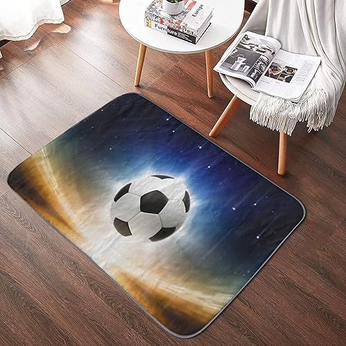 Miniatura 5 de Tapete deportivo para pelota de fútbol, tapete de juego para niños, tapete decorativo para sala de estar, dormitorio, cocina, interior y exterior,