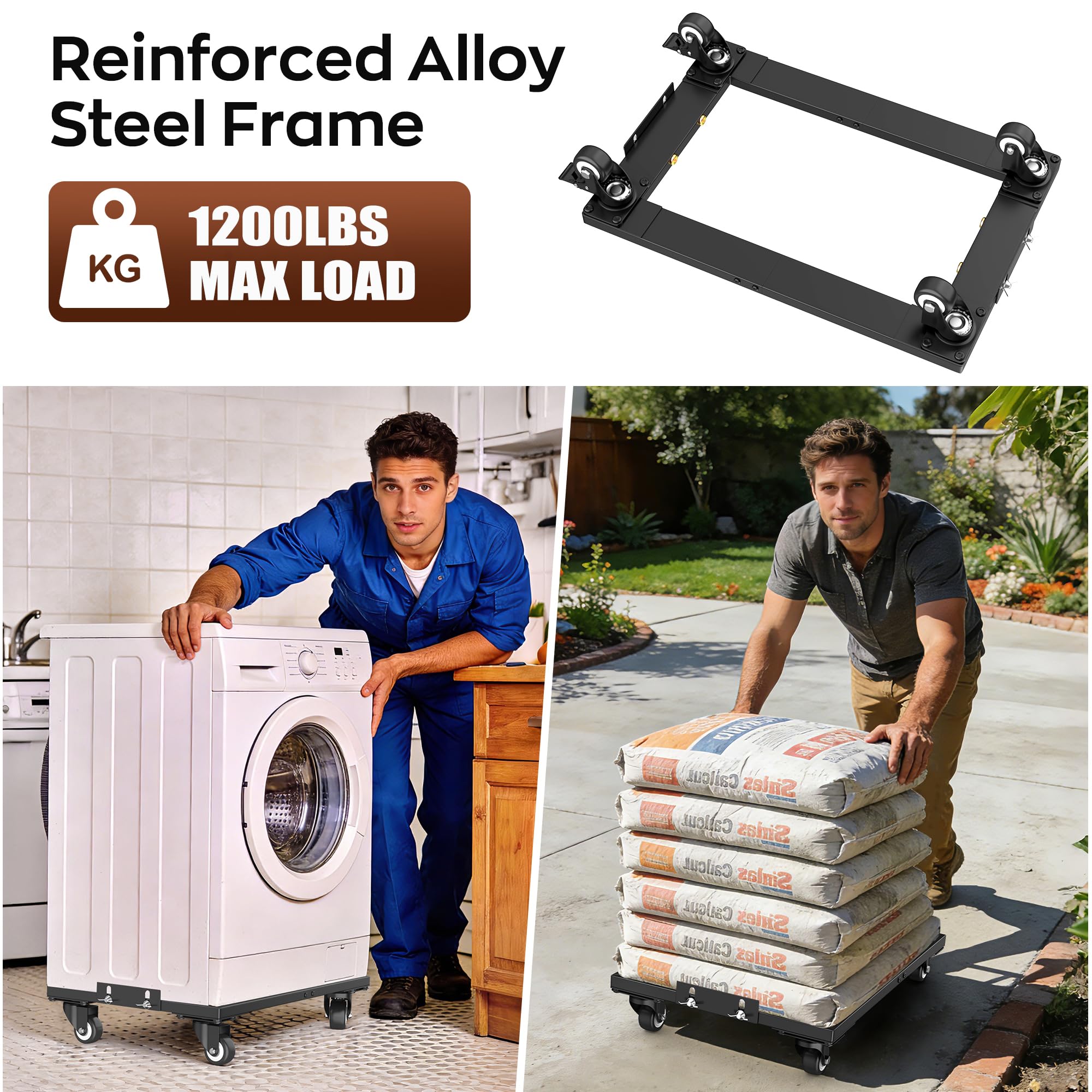 Heavy Duty Furniture Dolly - 1200lbs Capacity -4 Heavy Duty Furniture Dolly - 1200lbs Capacity -4