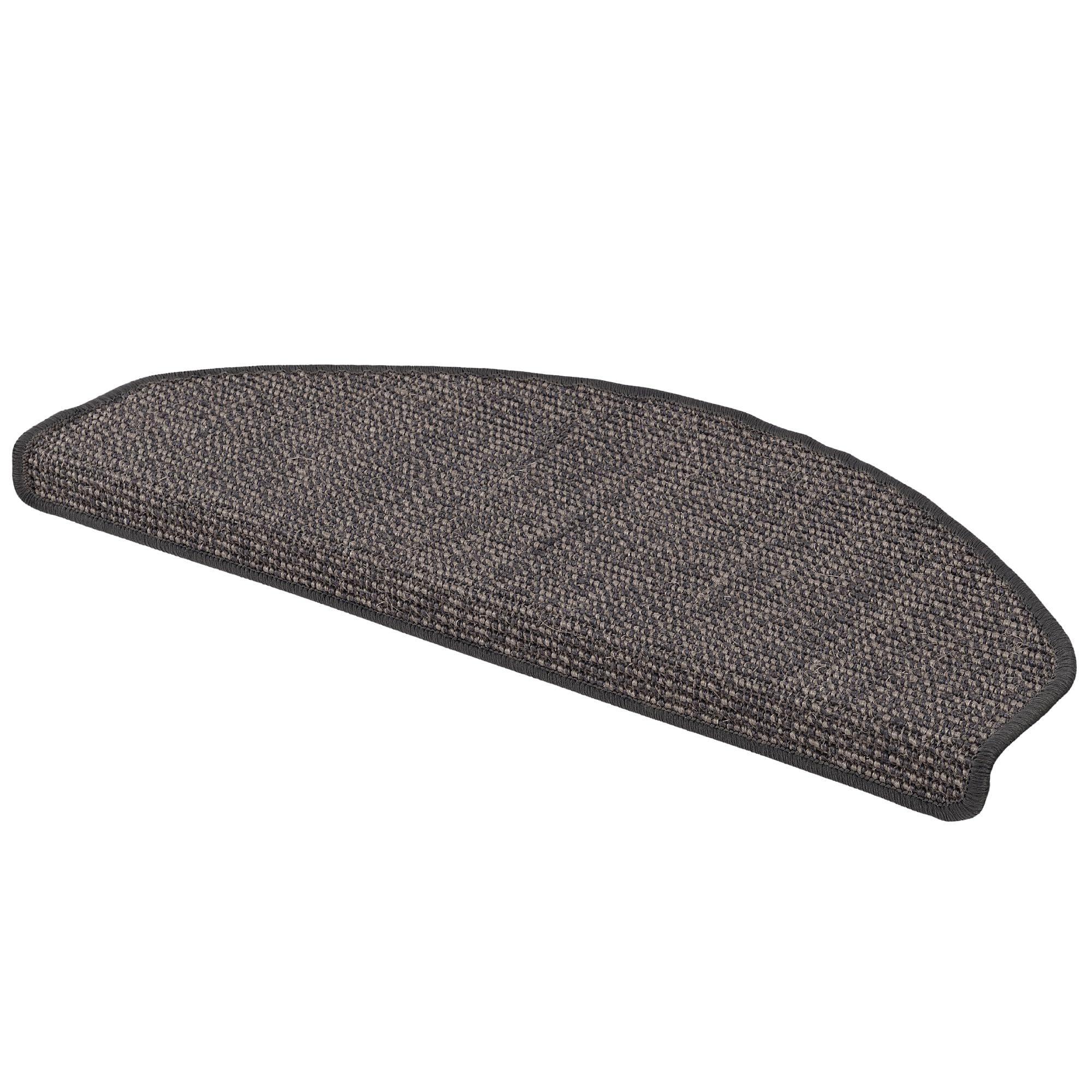 Snapstyle Natur Sisal Stufenmatte Halbrund Einfarbig, Größe/Ausführung/Menge:18x56 cm (halbrund) 15 Stck., Farbe:Stone Mix