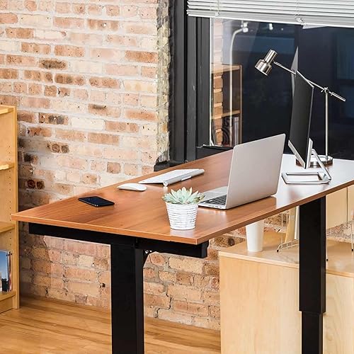 Miniatura 77 de Stand Up Desk Store Escritorio eléctrico de altura ajustable con memoria programable (marco blanco/parte superior blanca brillante, 48 pulgadas de