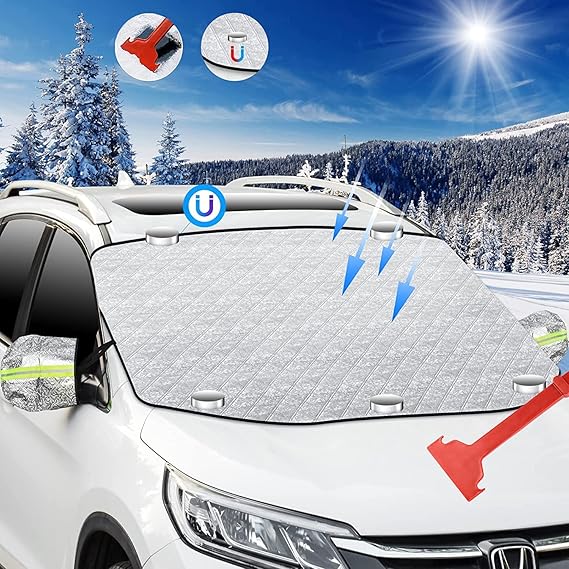 GOHHME Car Window Cover Window Cover with 5 and Mirror Covers