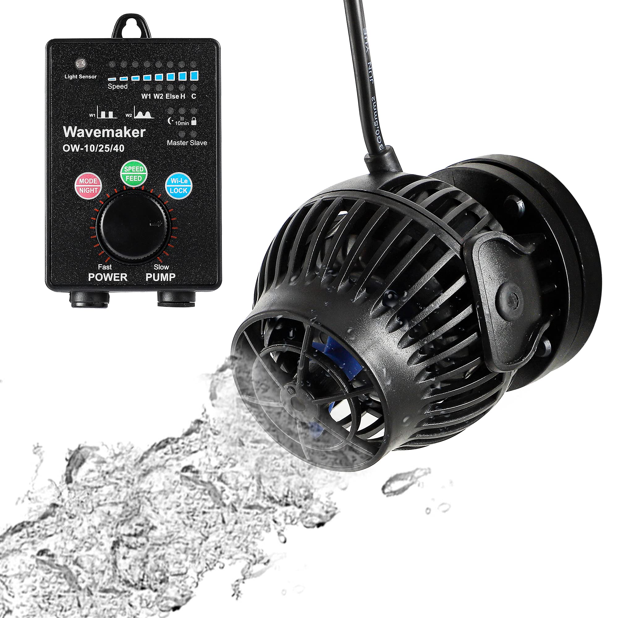 Amazon.co.jp: Poafamx ウェーブポンプ 水流8500L/h 速度コントロール