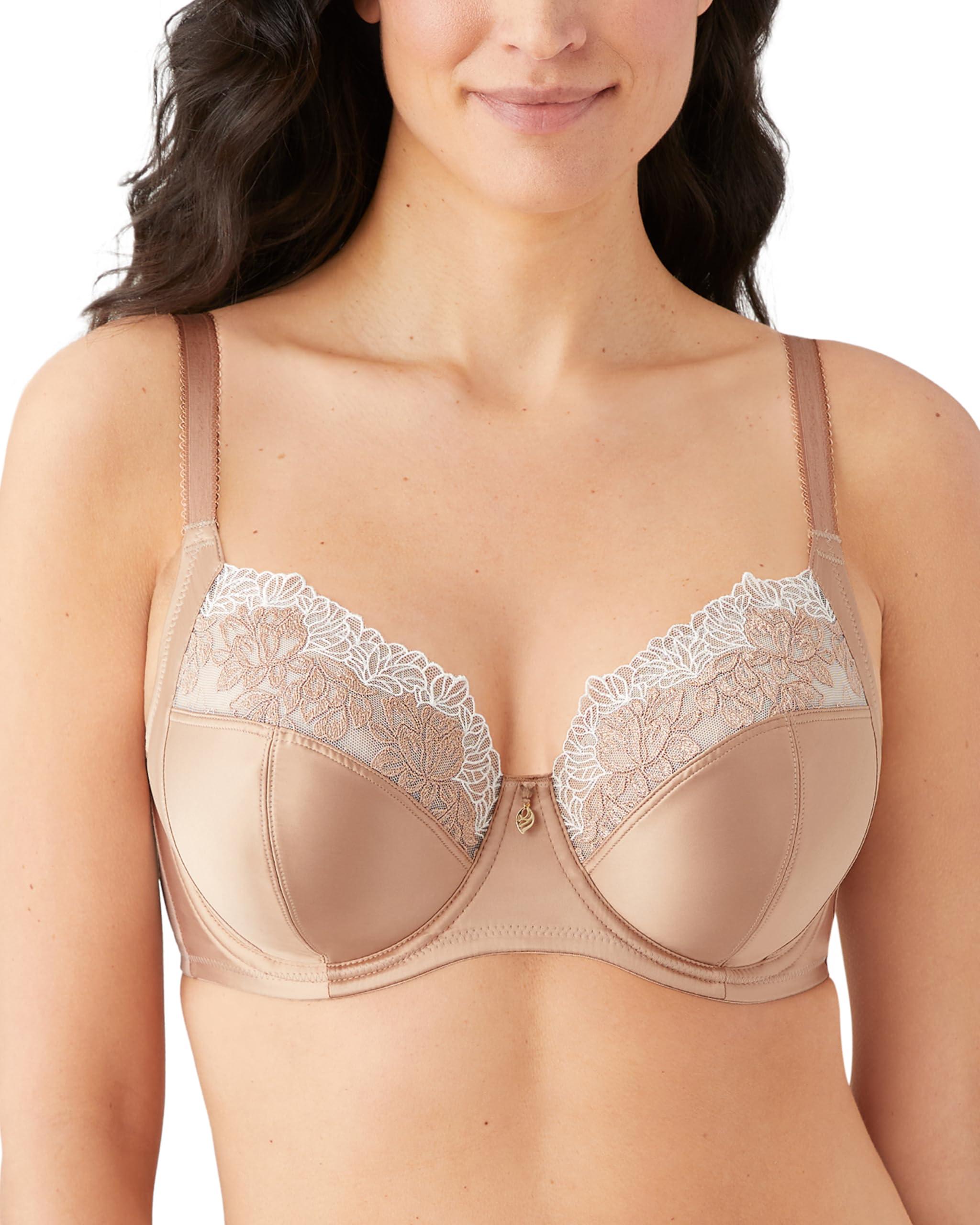 Wacoal Women's Side Note Full Figure Underwire Bra Coverage, Opaque, Roebuck, 34DD