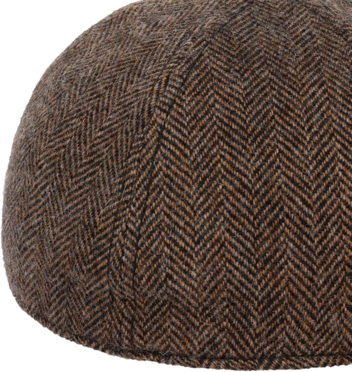 Stetson Plano Wool Baseball Cap Herringbone Design Fullcap Cotton Lining Men Fall Winter