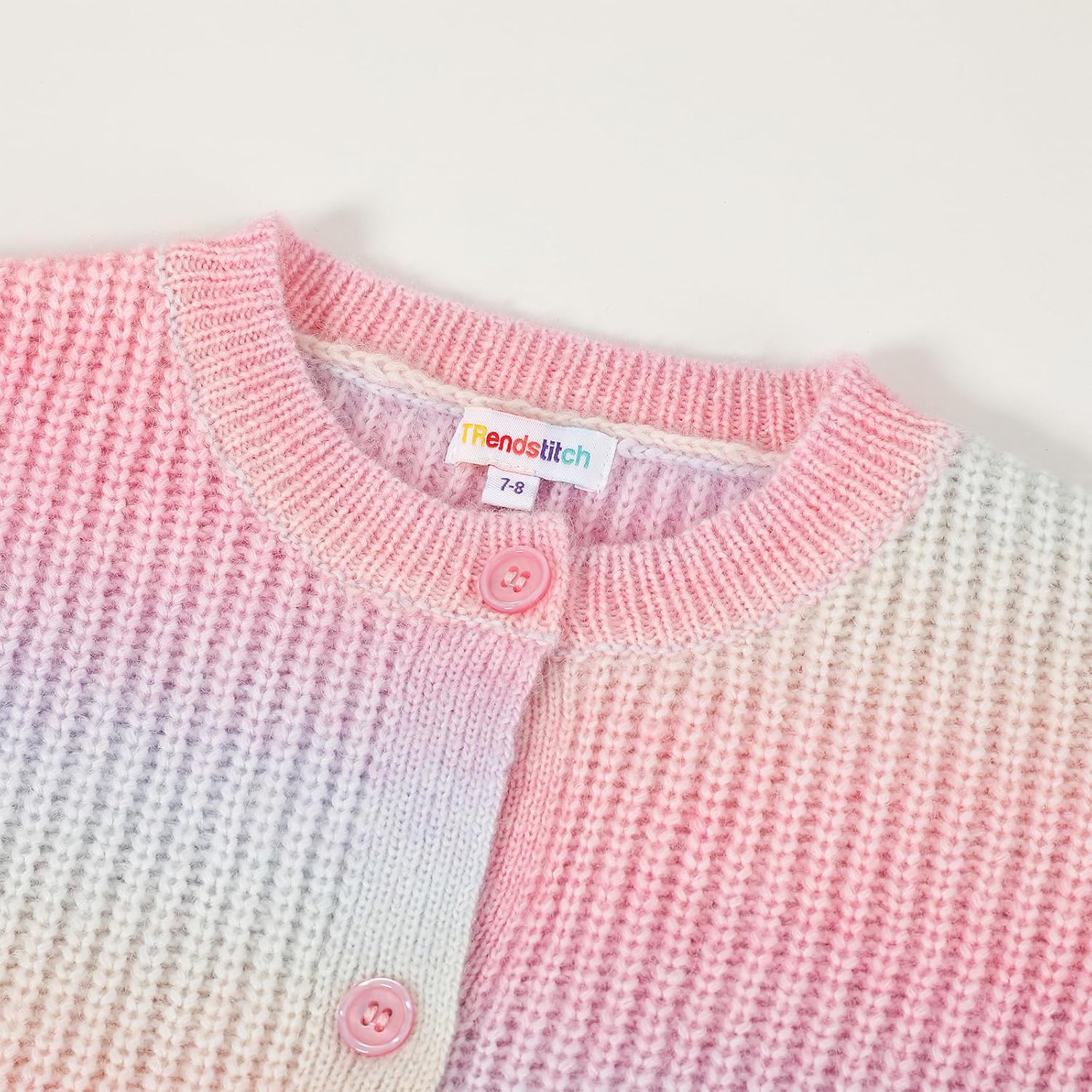 Girls' Cardigan with Button Loose Long Sleeve Shrug Sweaters Cropped Uniforms Kids Knit Sweater Outerwear - Image 3