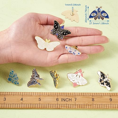 Miniatura 105 de Pandahall - Broches esmaltados de aleación con varios temas, broche de solapa, juego de pines esmaltados