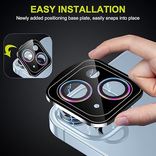 Miniatura 5 de WSKEN Protector de lente de cámara para iPhone 14 Plus (6.7 pulgadas)  iPhone 14 (6.1 pulgadas), modo de disparo nocturno, protector de pantalla de