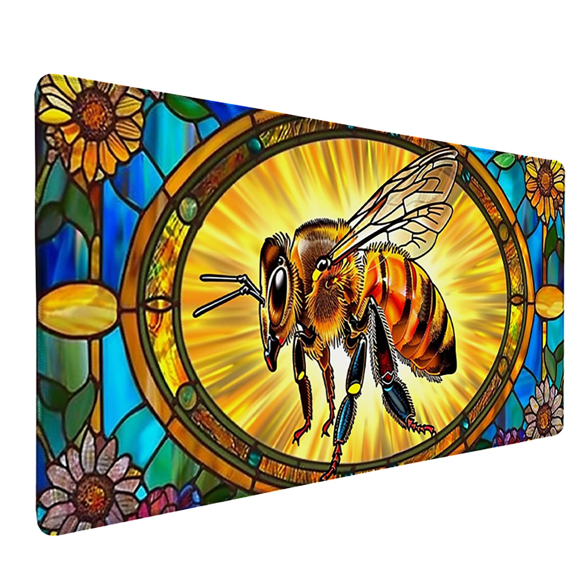 Żółta podkładka pod mysz XXL, podkładka na biurko, 1200 x 600 cm, szyte krawędzie, podkładka pod mysz, gumowa podstawa, podkładka pod mysz, stabilna przyczepność na gładkich powierzchniach,