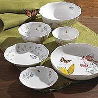 Vista 68 de Lenox Butterfly Meadow 817046 - Juego de 6 platos para aperitivos, 3.05 libras