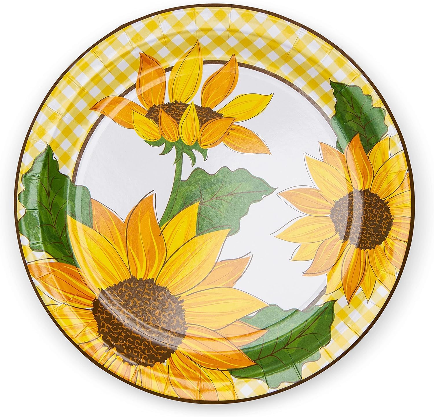 Royal Magnolia Lot De 24 Assiettes En Papier Jetables Motif