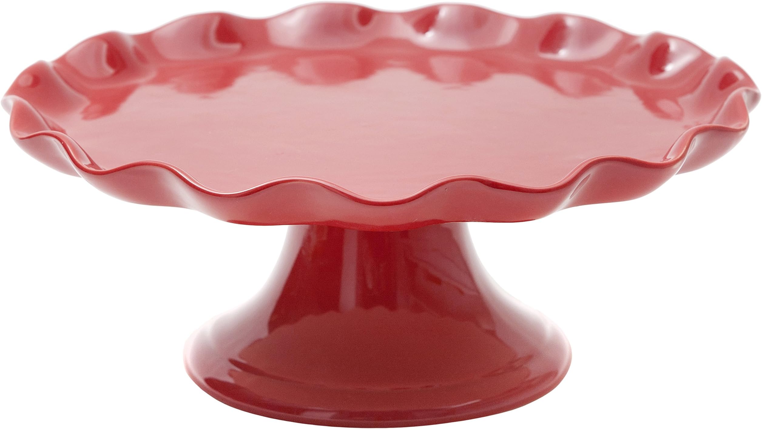 Prima Design Classic Cake Stand, 10-Inch, Red