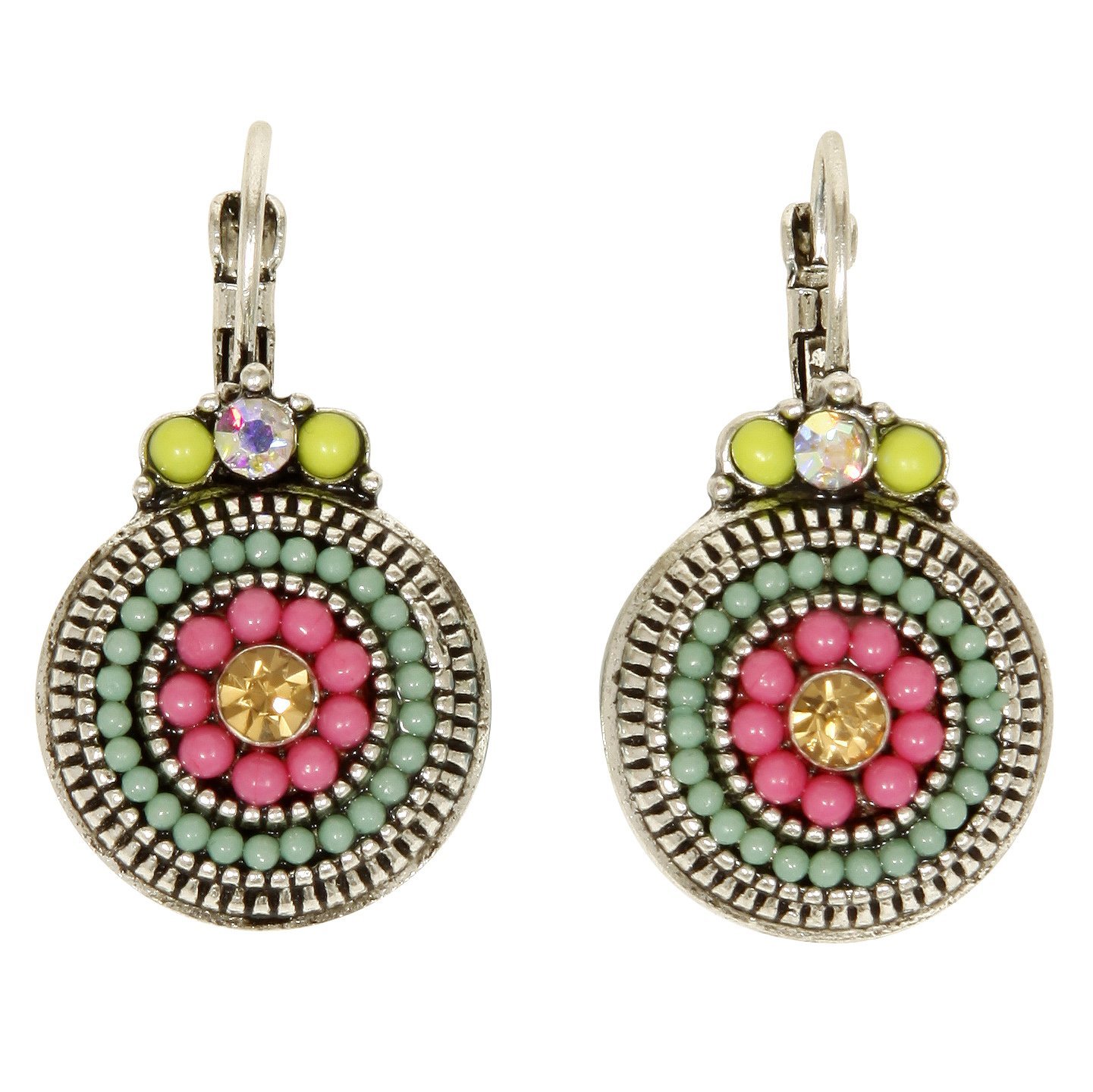 Boho Chic Vibrant Multicolor Drop Earrings