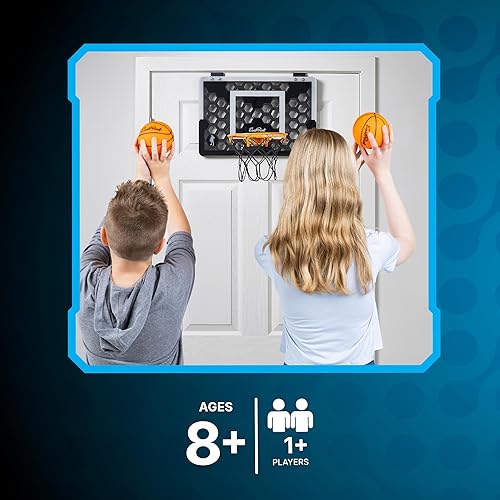 Miniatura 4 de EastPoint Sports Shh Sports - Juego de baloncesto para colocar sobre la puerta, bola de espuma silenciosa, tablero de 18 x 12 pulgadas, a partir de
