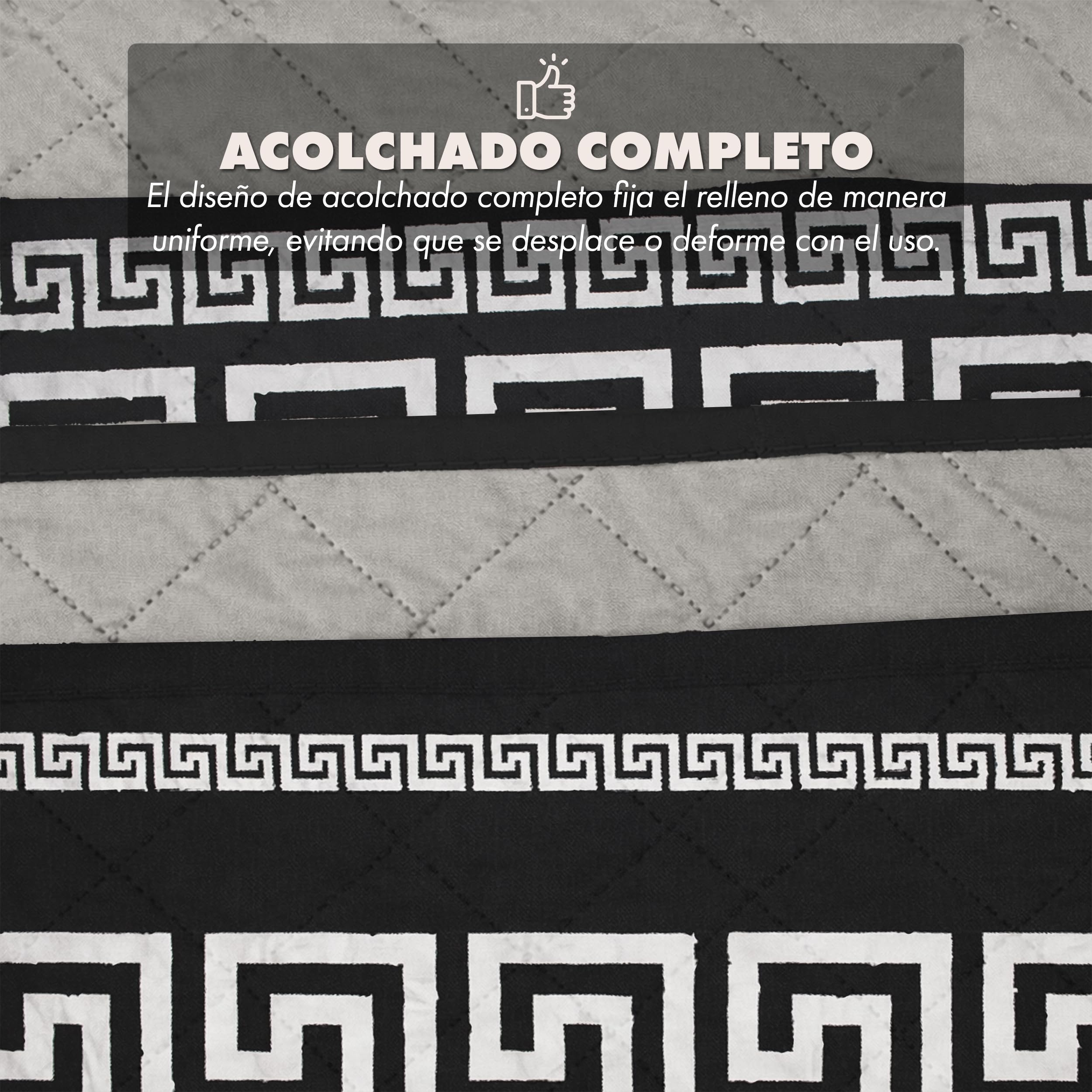 BESCH Colcha Boutis para Primavera y Verano con Diseño Estampado + 2 Funda Cojin 50x70 cm - Cubrecama Ligera Fina Entretiempo Extra Suave y Transpirable (Cama 150, 250x260cm)