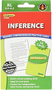 Edupress Reading Comprehension Practice Cards, Inference, Green Level (EP63400)