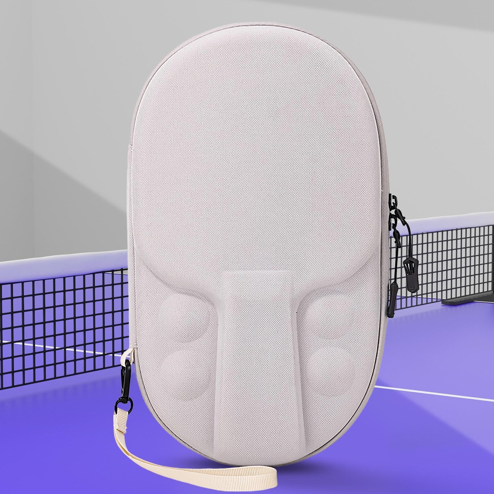 Paleta Tenis Mesa Carcasa Dura Protector Arañazos Portátil EVA Tela Oxford Capacidad 2 Palas 4 Bolas