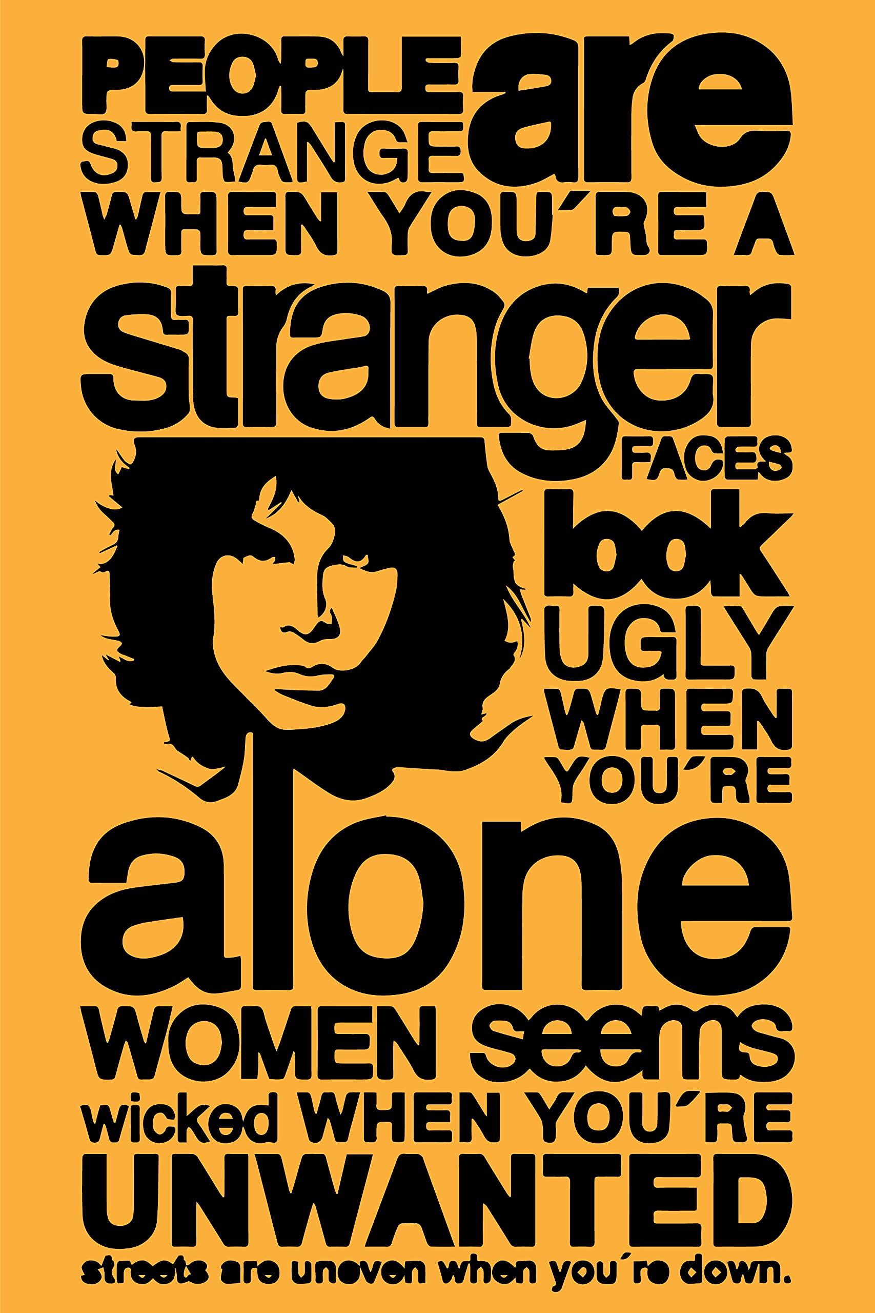 GHPOSTER The Doors Music Band Poster - Jim Morrison Exclusive Artwork Collection | 300GSM Paper, No Frame, No Sticker, 12x18 inches, Design 7