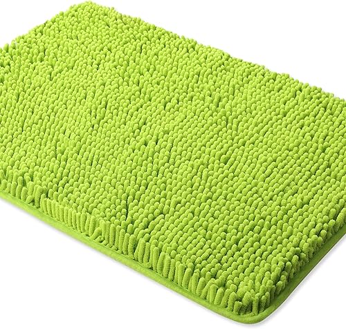 Yeaban Alfombras de baño de felpilla gruesa, absorbentes y lavables, antideslizantes, de felpa y suaves, para baño, cocina, ducha y fregadero, 17 x disponible en Yaxa Peru
