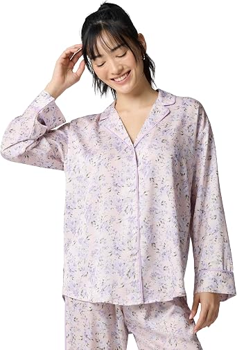 florence by mills Womens Silky Satin Sleep Shirt