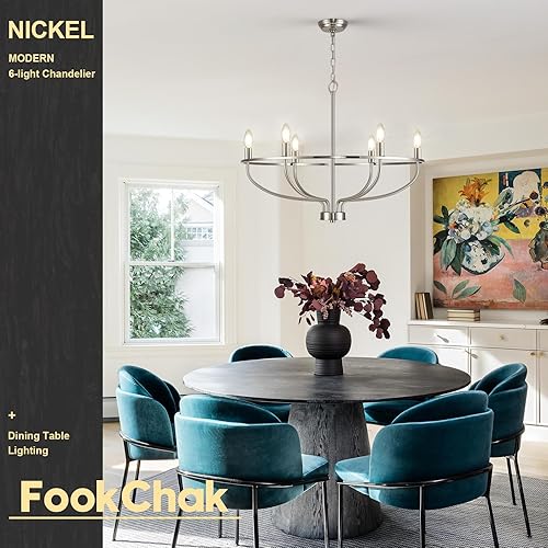 Miniatura 84 de Lámpara de araña negra de 9 luces, lámpara clásica para colgar sobre la mesa para comedor, sala de estar, dormitorio, vestíbulo, isla de cocina