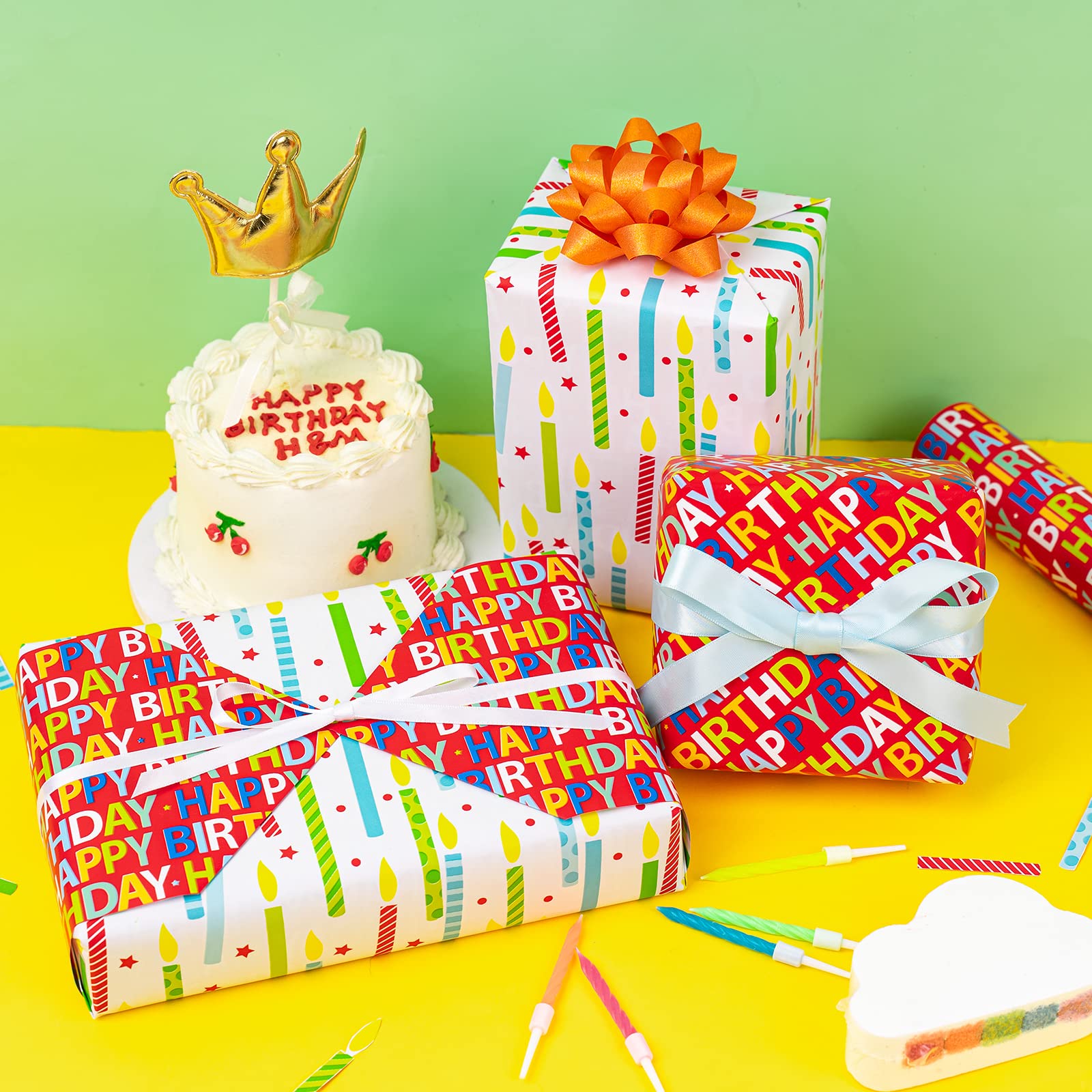 WRAPAHOLIC Rouleau De Papier Cadeau Pour 14e Anniversaire
