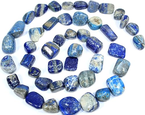 Jet Lapislázuli - Libreto de piedra rodada, Jet International Crystal Therapy de 3.53 onzas, atractivo y genuino grado A aprox. de 0.75 a 1 pulgada
