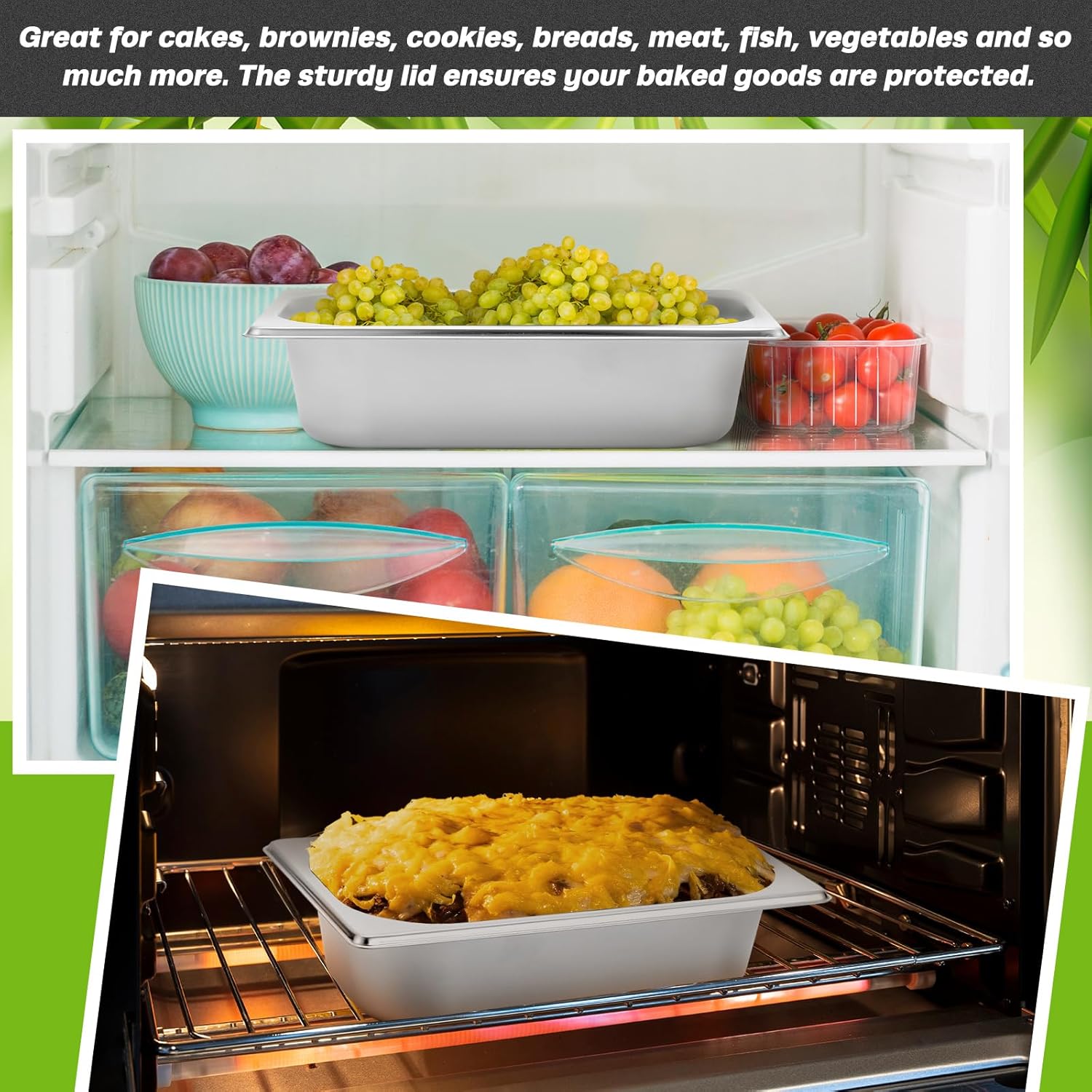 2 Pcs Loaf Pans for Baking Bread 9.5 x 5 Inch Stainless Steel Bread Loaf Pans Baking Pan Bakeware for Bread Casseroles Vegetables Dishwasher Safe - Image 7