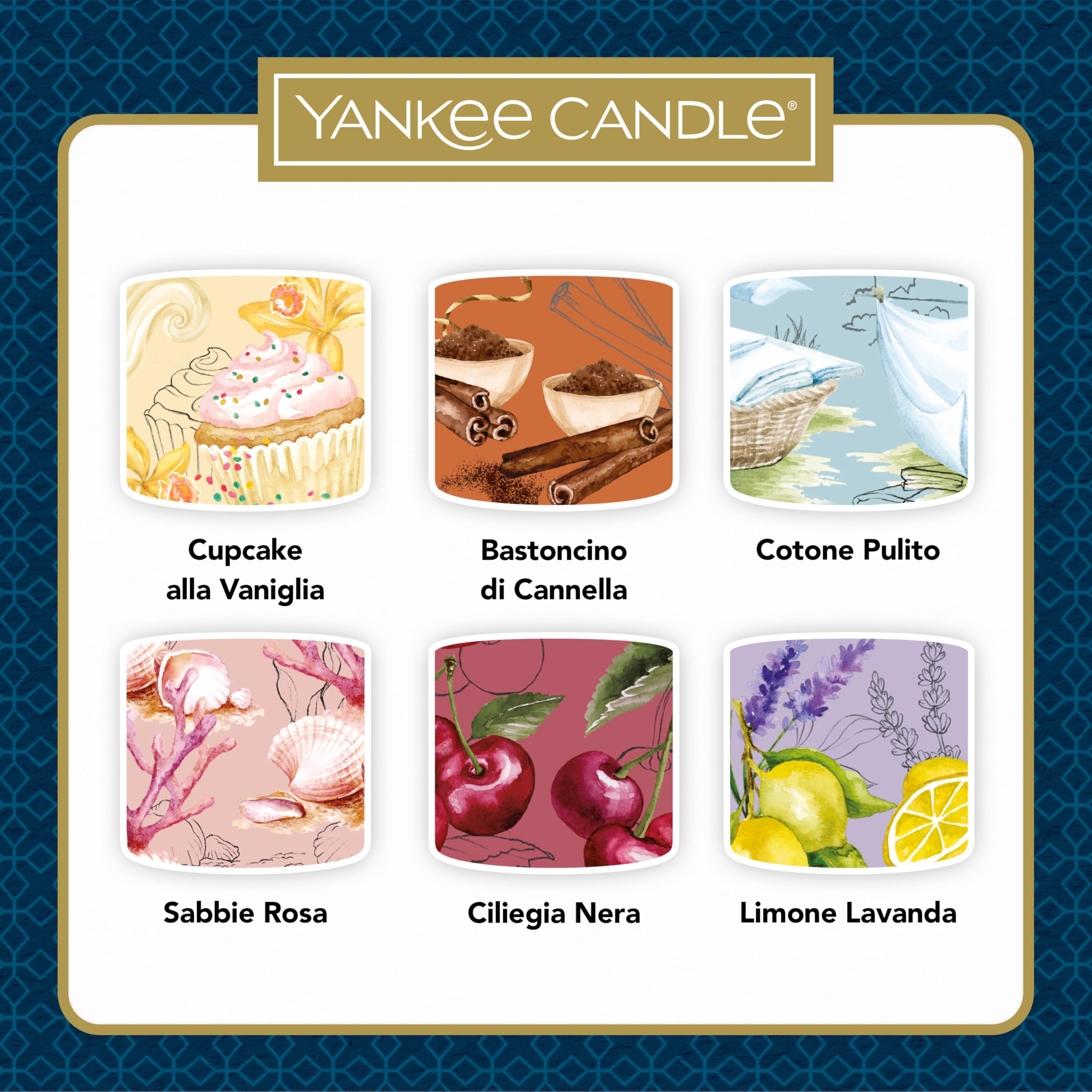6 Candele Profumate Yankee Candle Votive - Miscela Soia, Regalo Donna - Foto 13