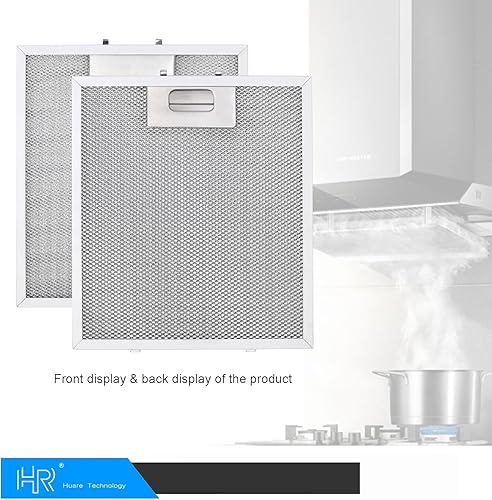 Miniatura 2 de Filtro de repuesto para campana extractora de 9 x 10.25 pulgadas (9.055 x 10.236 in), filtro de ventilación de malla de aluminio de 4 capas, filtro