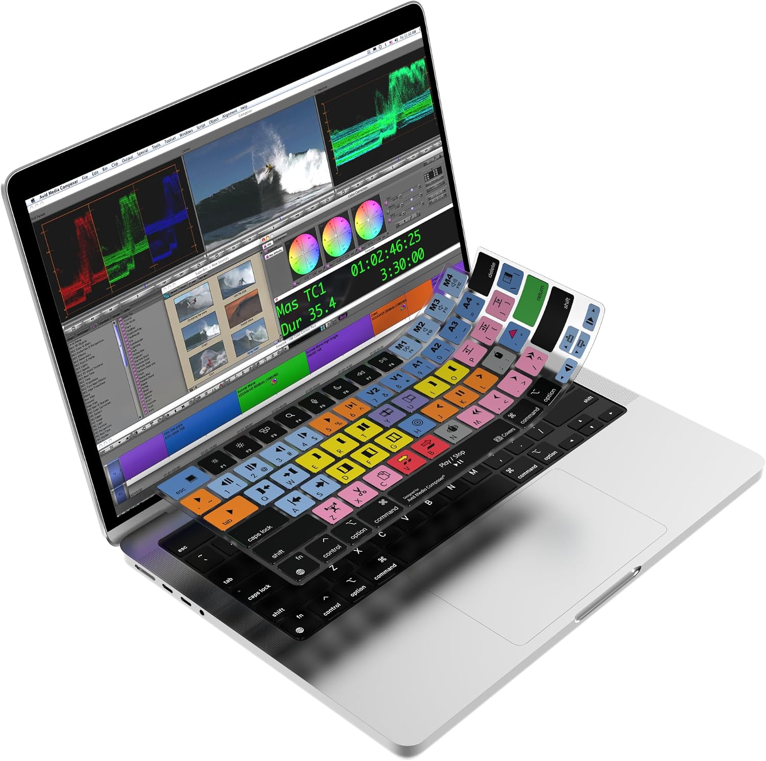 KB Covers Premium Avid Media Composer Keyboard Cover for MacBook Pro & Air