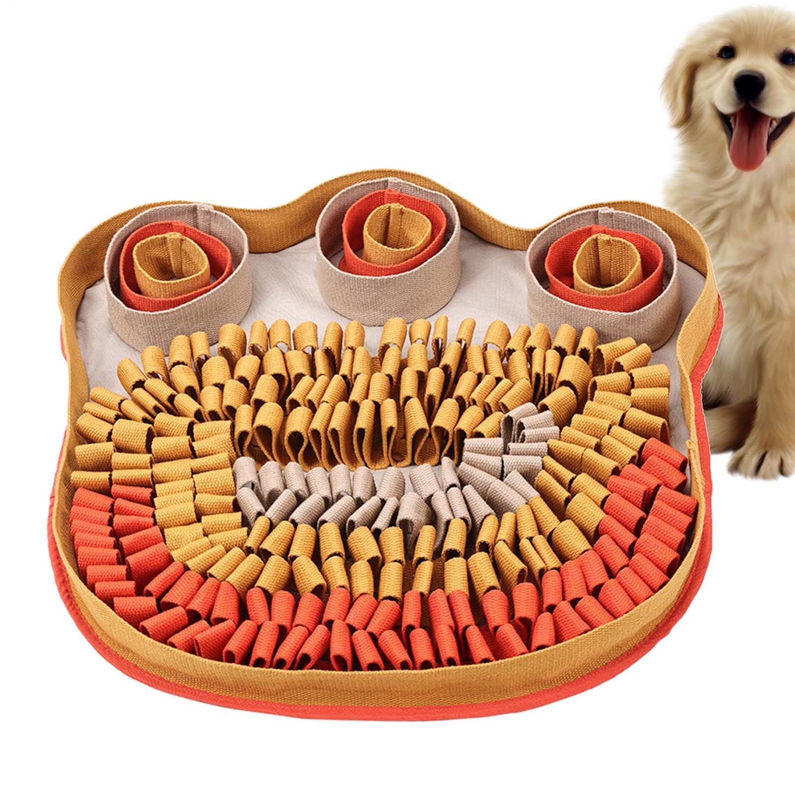 Tapis de Reniflement pour Chien 49x49cm Éducatif Anti-Ennui Libérant Le