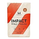 Myprotein Impact Whey Protein Powder, 2.2 Lbs (31 Servings) Salted Caramel, 22g Protein & 5g BCAA Per Serving, Protein Shake for Superior Performance, Muscle Strength & Recovery, Gluten Free