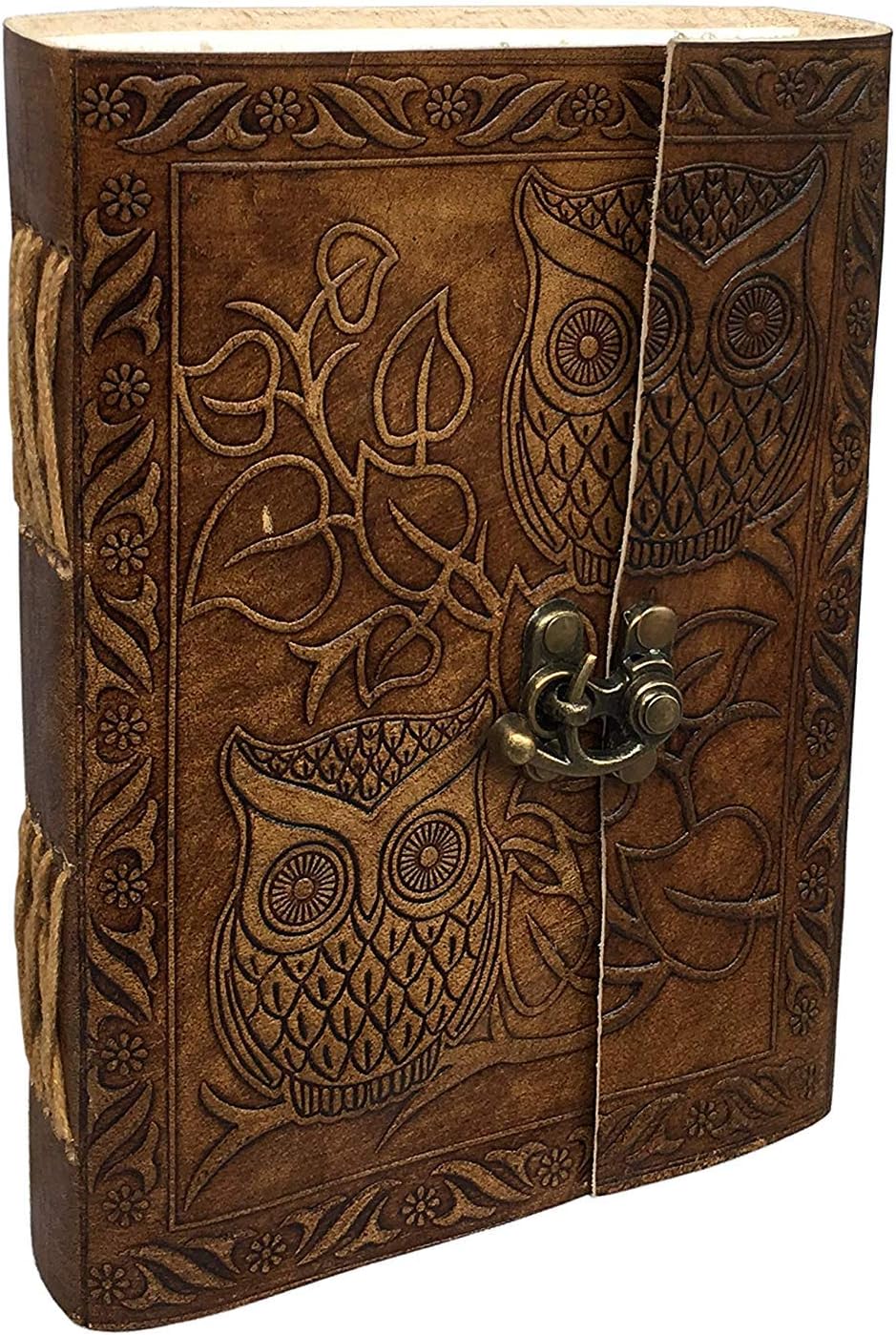 Owl Journal, Leather Owl Emboss Journal, Leather Journal