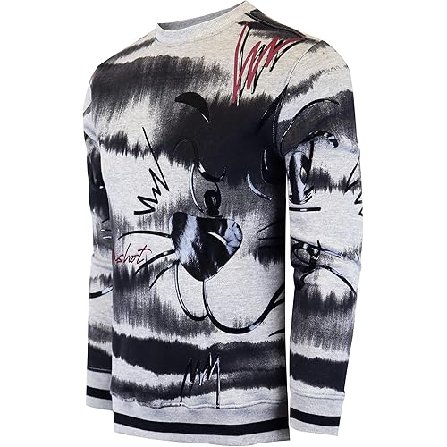 SCREENSHOT CREWNECK 9102 Mens Urban Hip Hop Premium Fleece - Pullover Activewear Street Fashion Crew Neack Sweatshirt