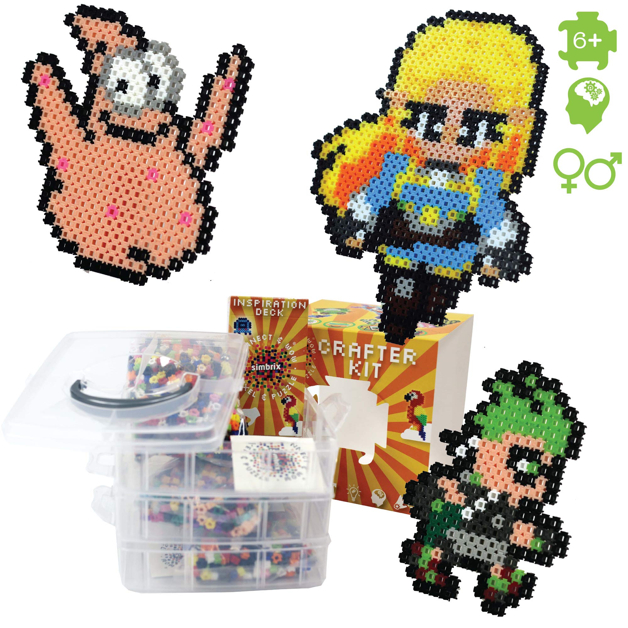 Buy Simbrix “Crafter” Kit for fans of fuse/melty beads no peg board or Iron required the most