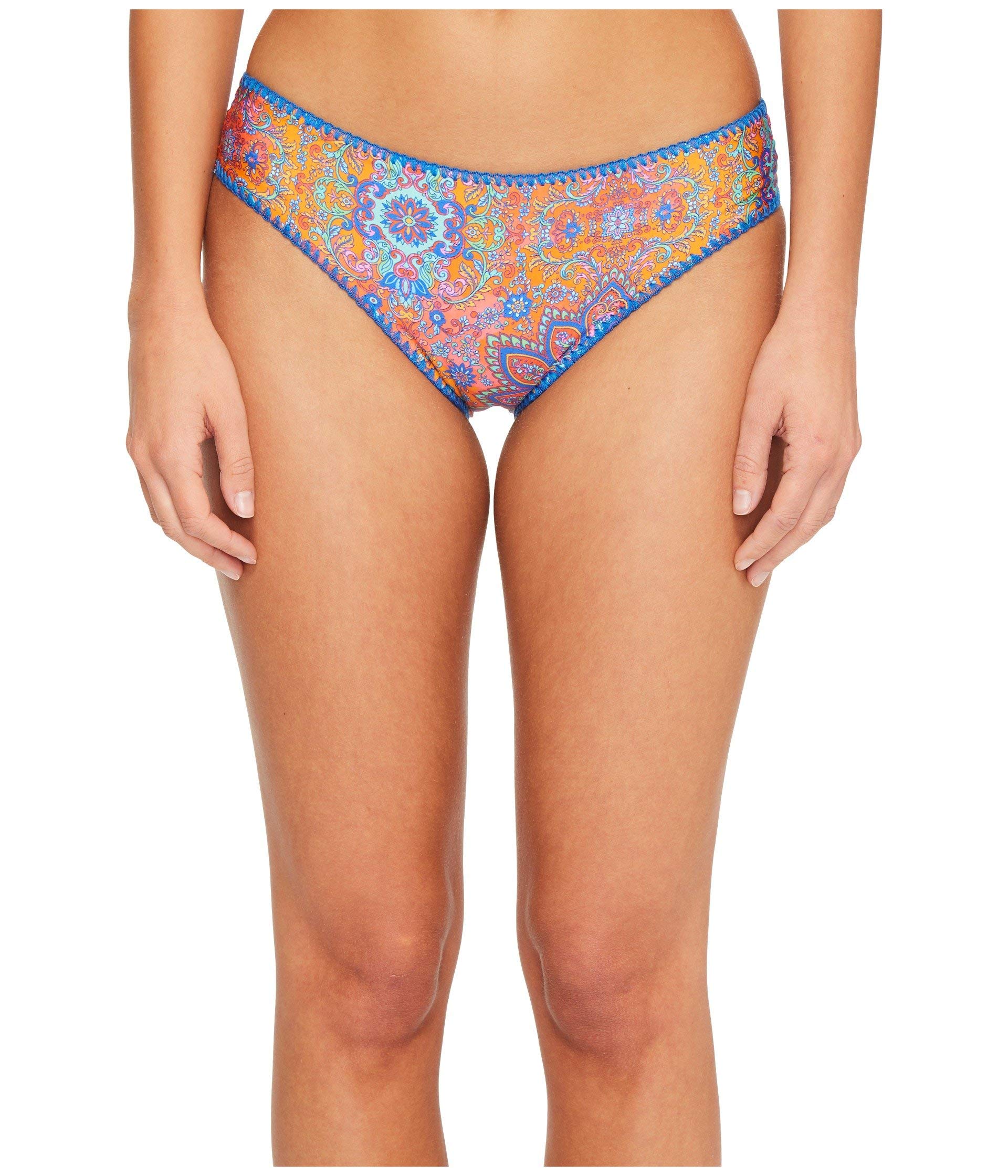 luli fama Women's Candela Stitched Ruched Back Full Coverage Bikini Bottom, Multi, SML-picture-39